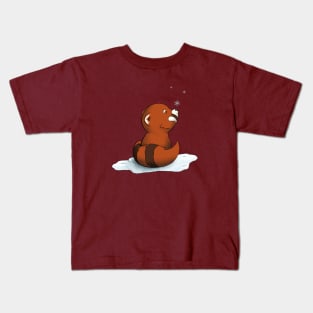 Let it Snow with Red Panda Kids T-Shirt